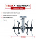 Balwaan Tiller Attachment 28mm S type (Silver)